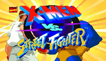 X-Men Vs. Street Fighter (Euro 960910) screen shot title